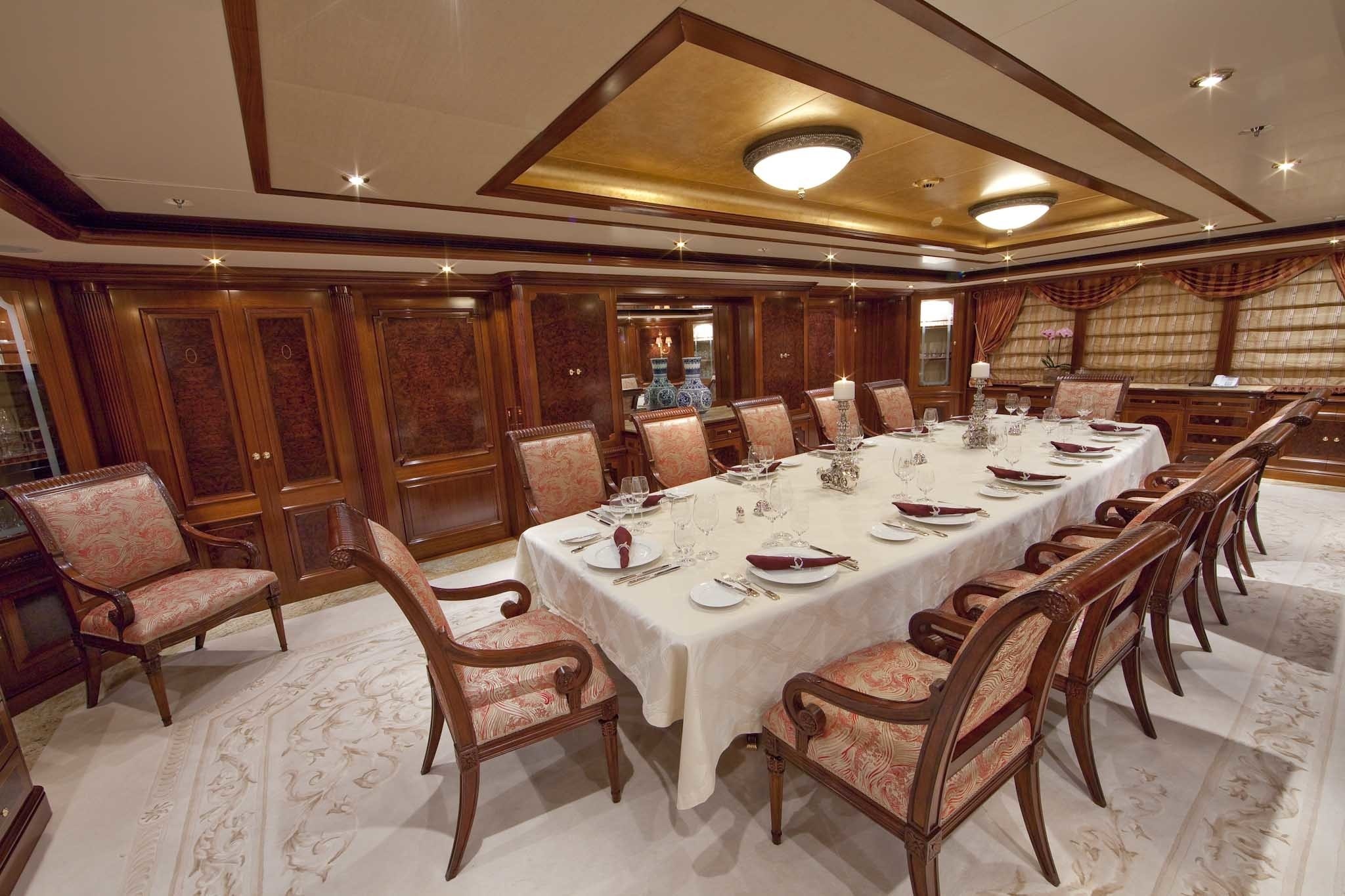 Inside Eating/dining On Board Yacht TITANIA