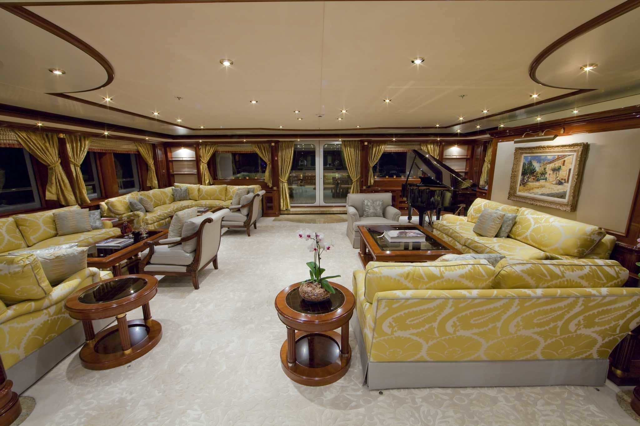 Profile: Yacht TITANIA's Premier Saloon Captured