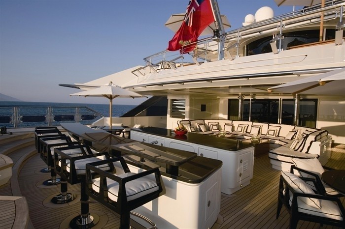 Drinks Bar: Yacht ALFA NERO's Sun Deck Photograph