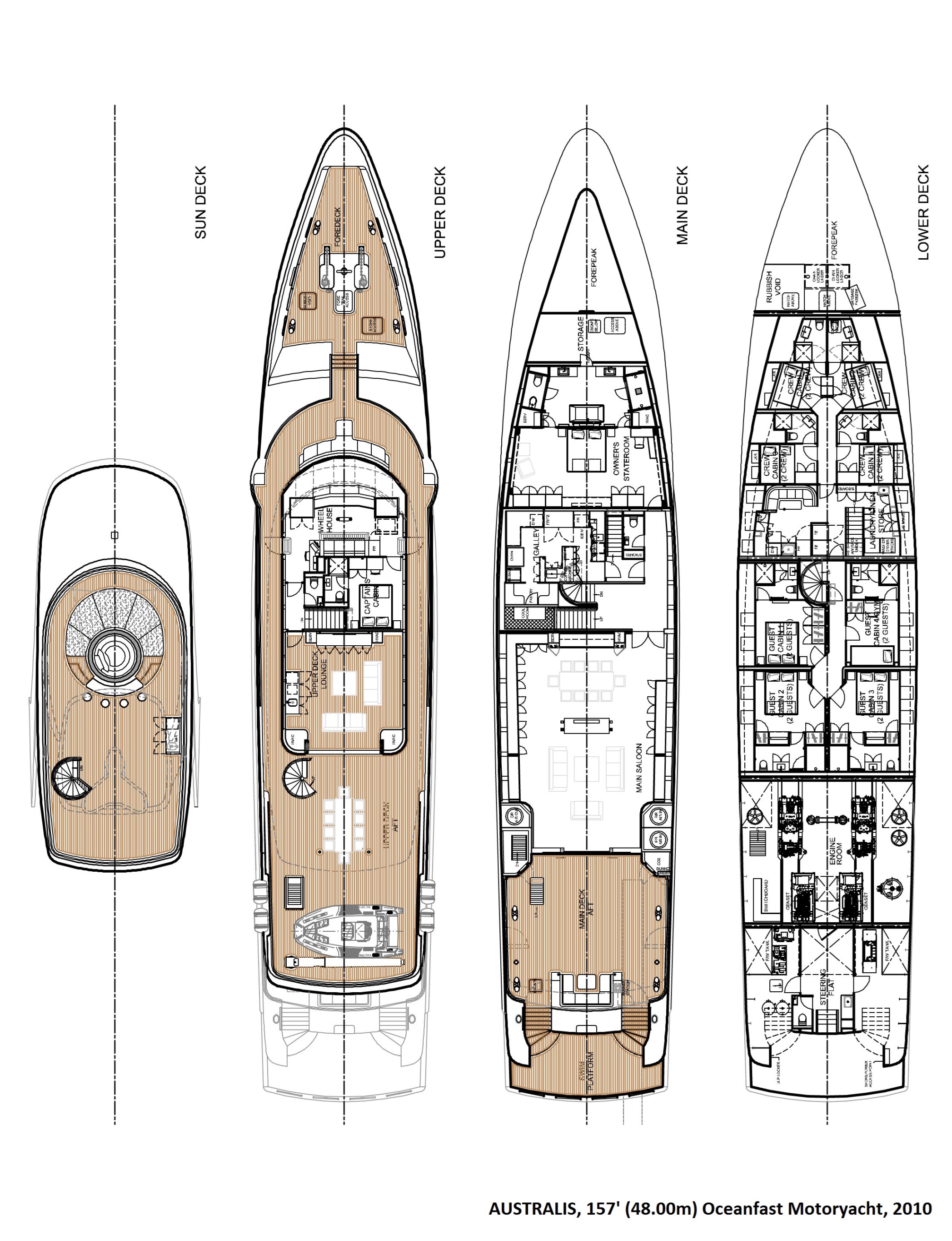 Motor Yacht BIG SKY - Layout