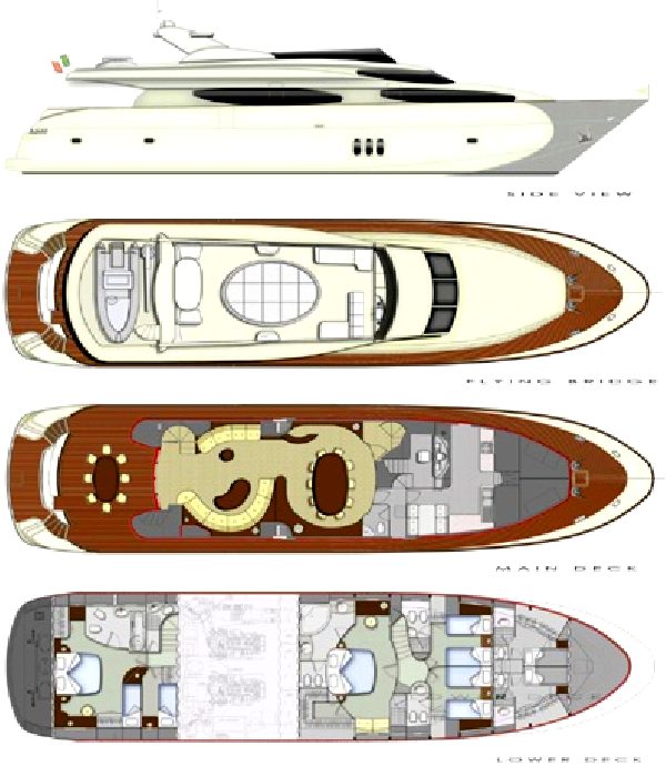 Motor Yacht BEIJA FLORE - Layout