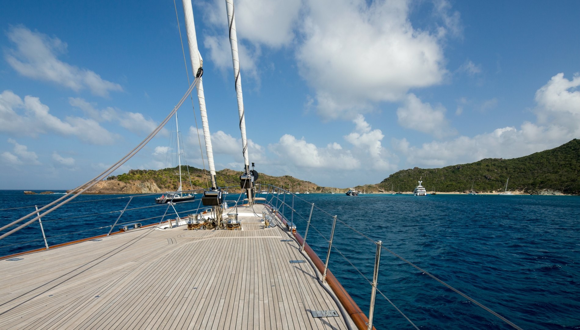 Yacht PANTHALASSA By Perini Navi - Foredeck Caribbean