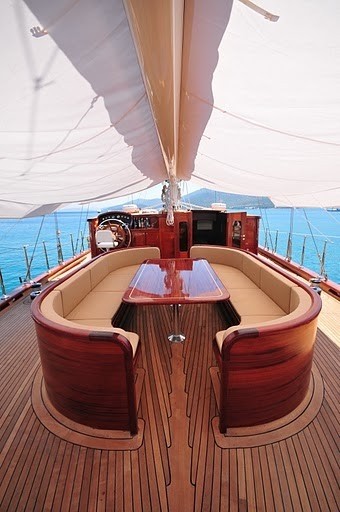 External Sitting Zone Aboard Yacht CASA DELL ARTE II