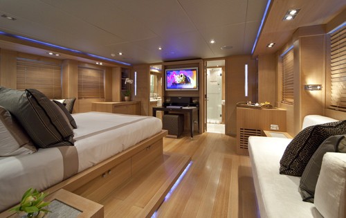 Main Master Cabin Aboard Yacht ESCAPE II