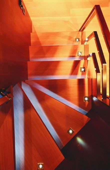 Close Up: Yacht ESCAPE II's Stairway Pictured