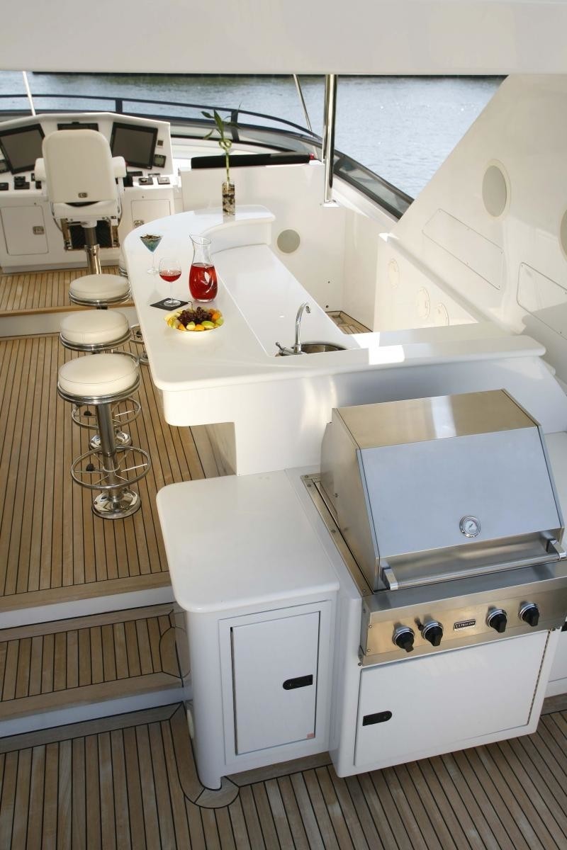 Sun Deck Drinks Bar On Board Yacht OCEAN CLUB