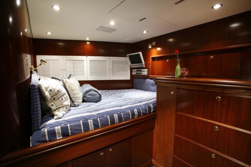 Fore Of Ship's Galley: Yacht OCEAN CLUB's Guest's Cabin Pictured