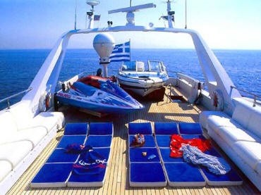 Sunbeds On Board Yacht PARADIS