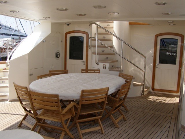 External Eating/dining Aboard Yacht PARADIS