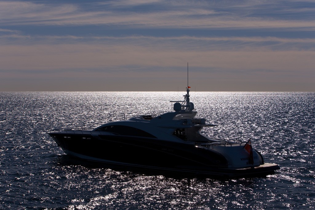 Sunset Dusk Aboard Yacht QUANTUM