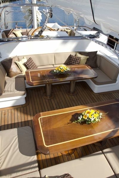 Upper Deck On Board Yacht SUNNY HILL