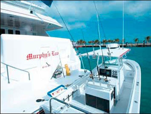 Ship's Tender Aboard Yacht MURPHY'S LAW