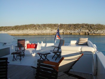 Boat Deck Sunshine Cushion On Yacht MURPHY'S LAW