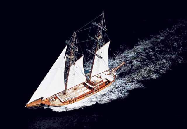 From Above: Yacht MATINA's Cruising Pictured