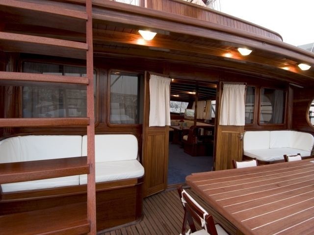 Aft Deck On Board Yacht MATINA
