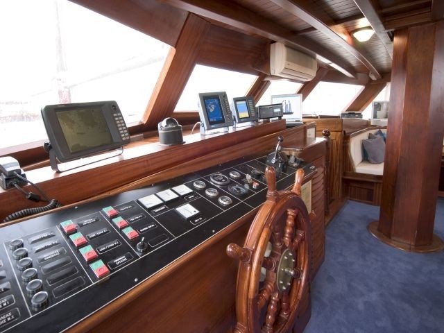Bridgedeck Aboard Yacht MATINA