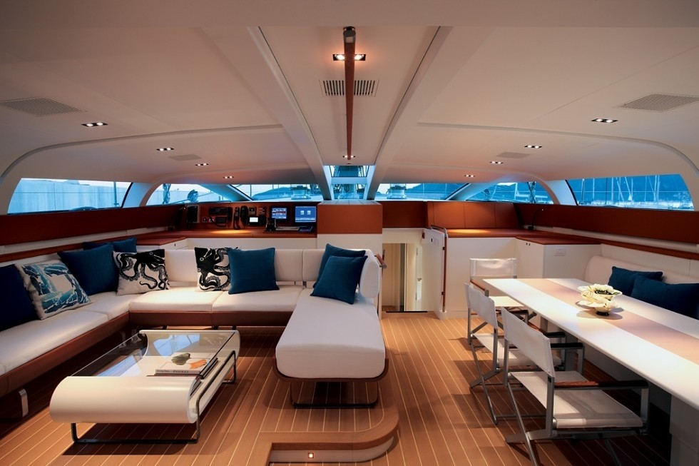 Profile: Yacht P2's Pilot House Saloon Pictured