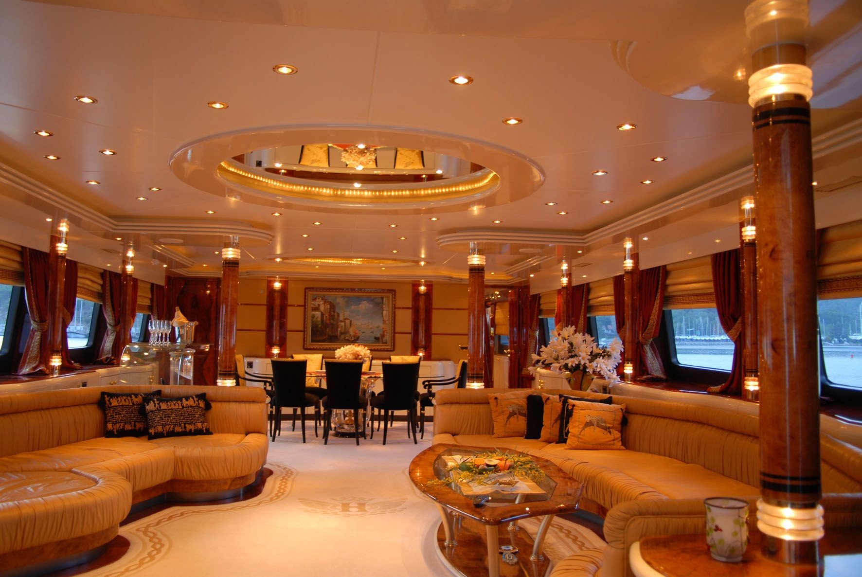 Saloon On Board Yacht HULYA