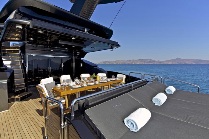 Aft Deck Aboard Yacht O'PATI