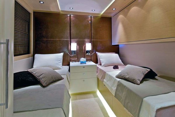 Twin Bed Cabin On Board Yacht O'PATI