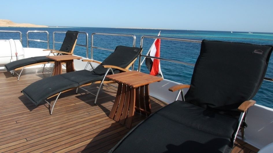 Sunshine Lounging Aboard Yacht SEVEN SPICES