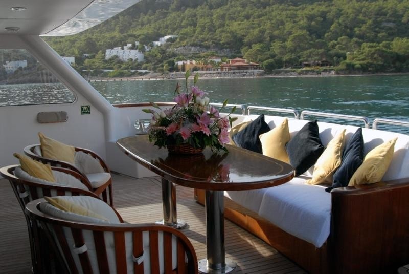 Sitting Zone: Yacht LADYSHIP's Premier Deck Photograph