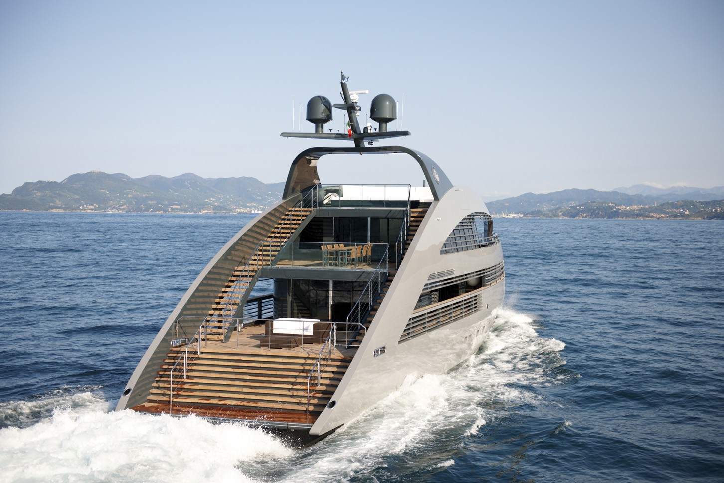 Aft Aspect: Yacht OCEAN PEARL's Cruising Pictured