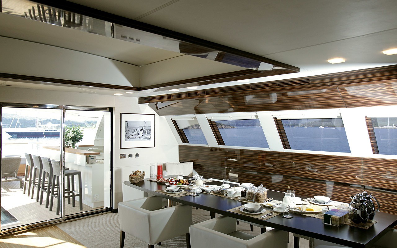 Eating/dining Zone On Yacht TATII