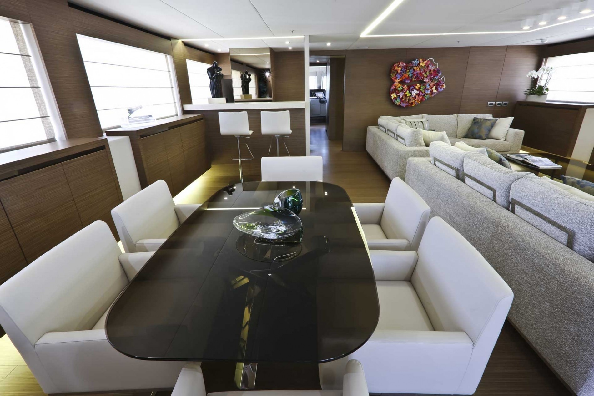 Eating/dining Saloon On Board Yacht IPANEMAS