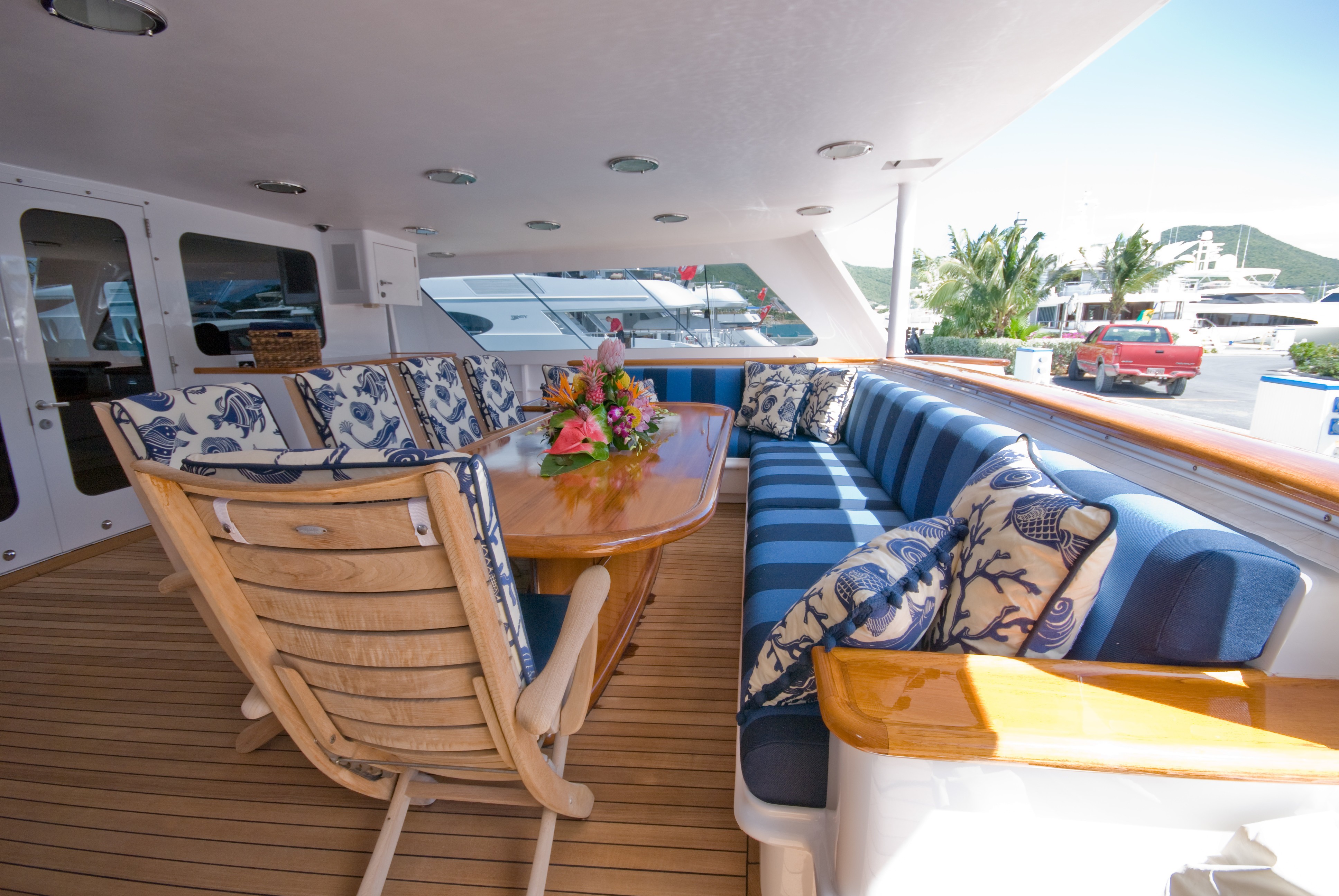 Aft Deck Outdoor Aboard Yacht SEA FALCON II