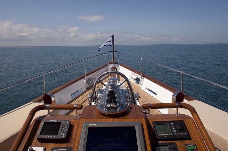 Deck Close Up On Yacht SYCARA IV