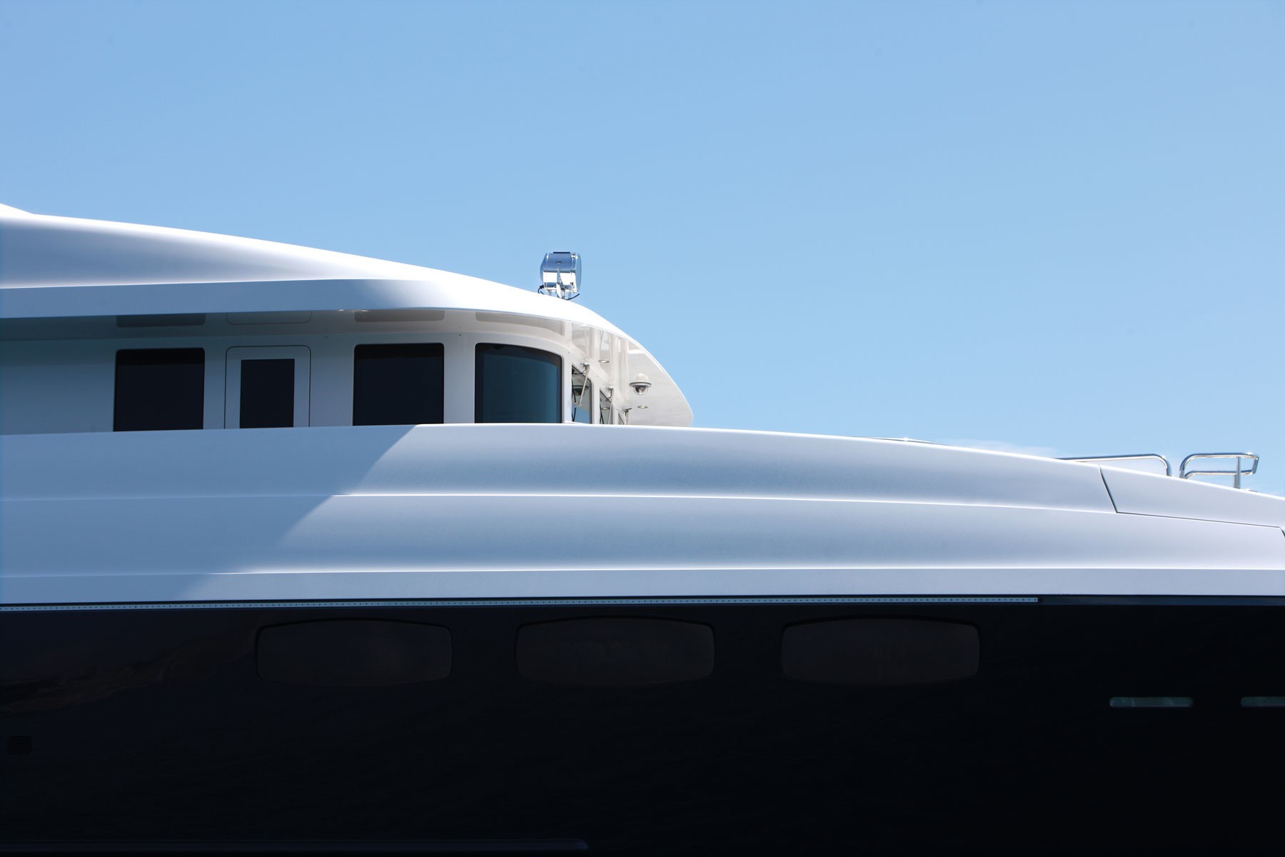 External Close Up Aboard Yacht ZALIV III