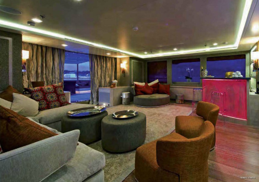Top Lounging Aboard Yacht LIBERTY
