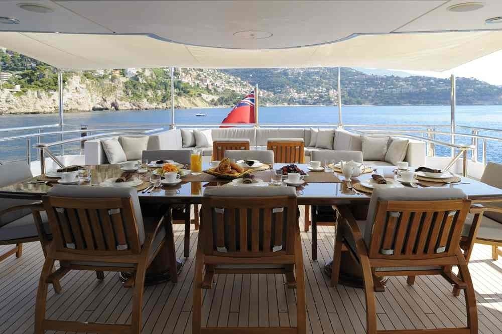 Eating/dining: Yacht OCEANA's Bridgedeck Deck Aft Image