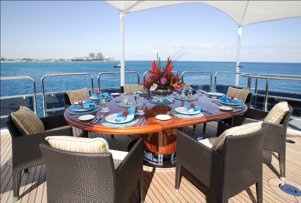External Eating/dining On Board Yacht DIAMONDS ARE FOREVER