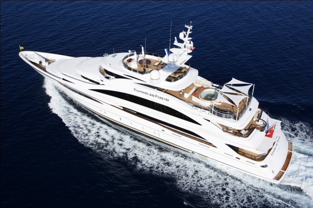 From Above: Yacht DIAMONDS ARE FOREVER's Cruising Captured