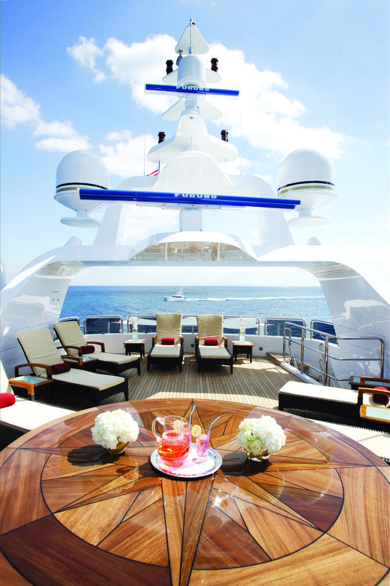 Top Sun Deck Aboard Yacht DIAMONDS ARE FOREVER