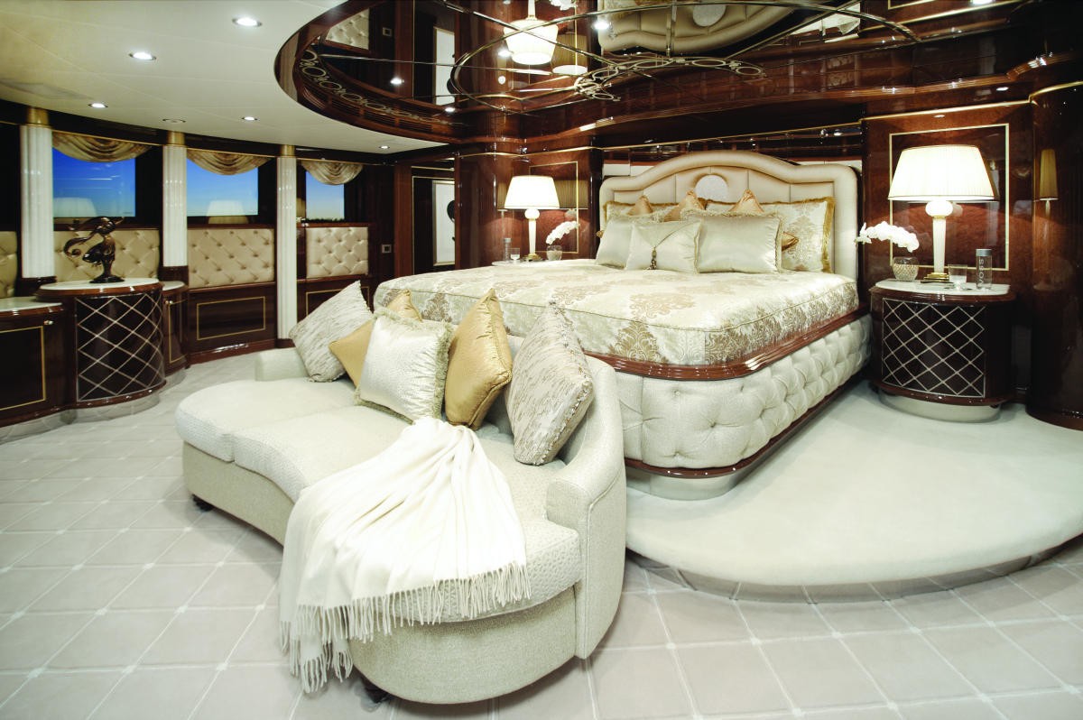 Main Master Cabin Aboard Yacht DIAMONDS ARE FOREVER