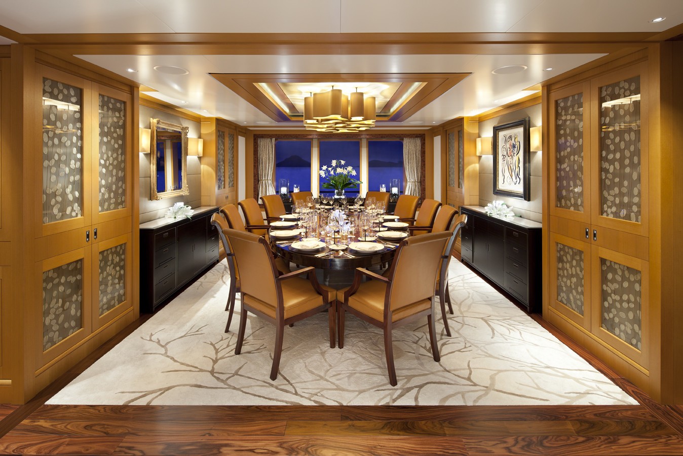 Premier Deck Eating/dining On Board Yacht LADY BRITT