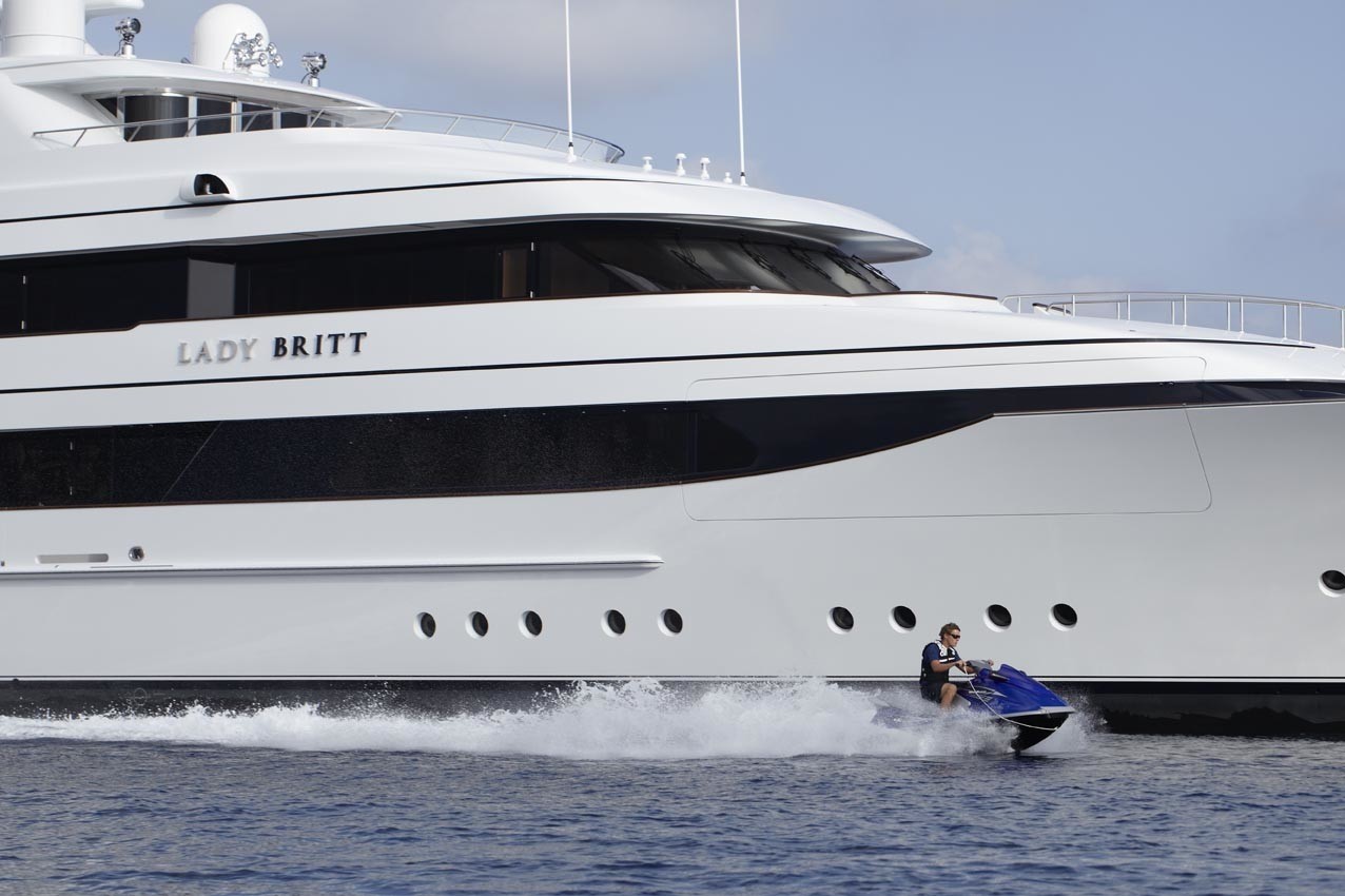 Overview Aspect Including Jetski On Yacht LADY BRITT