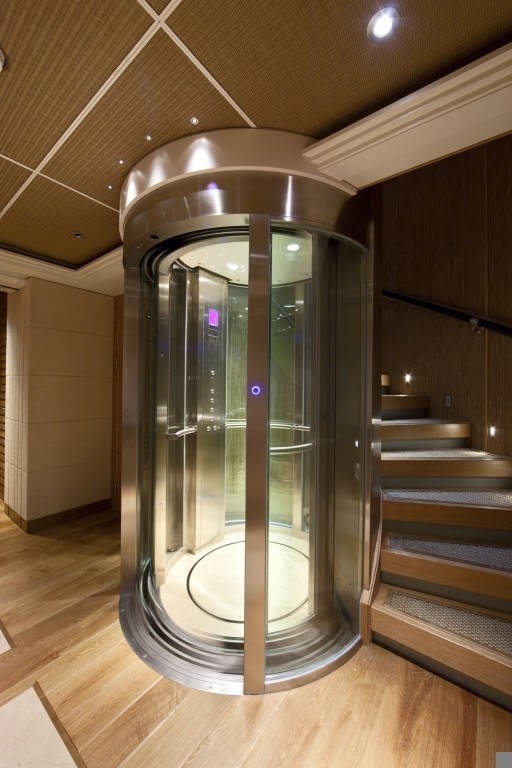 Lower: Yacht NAIA's Elevator Image