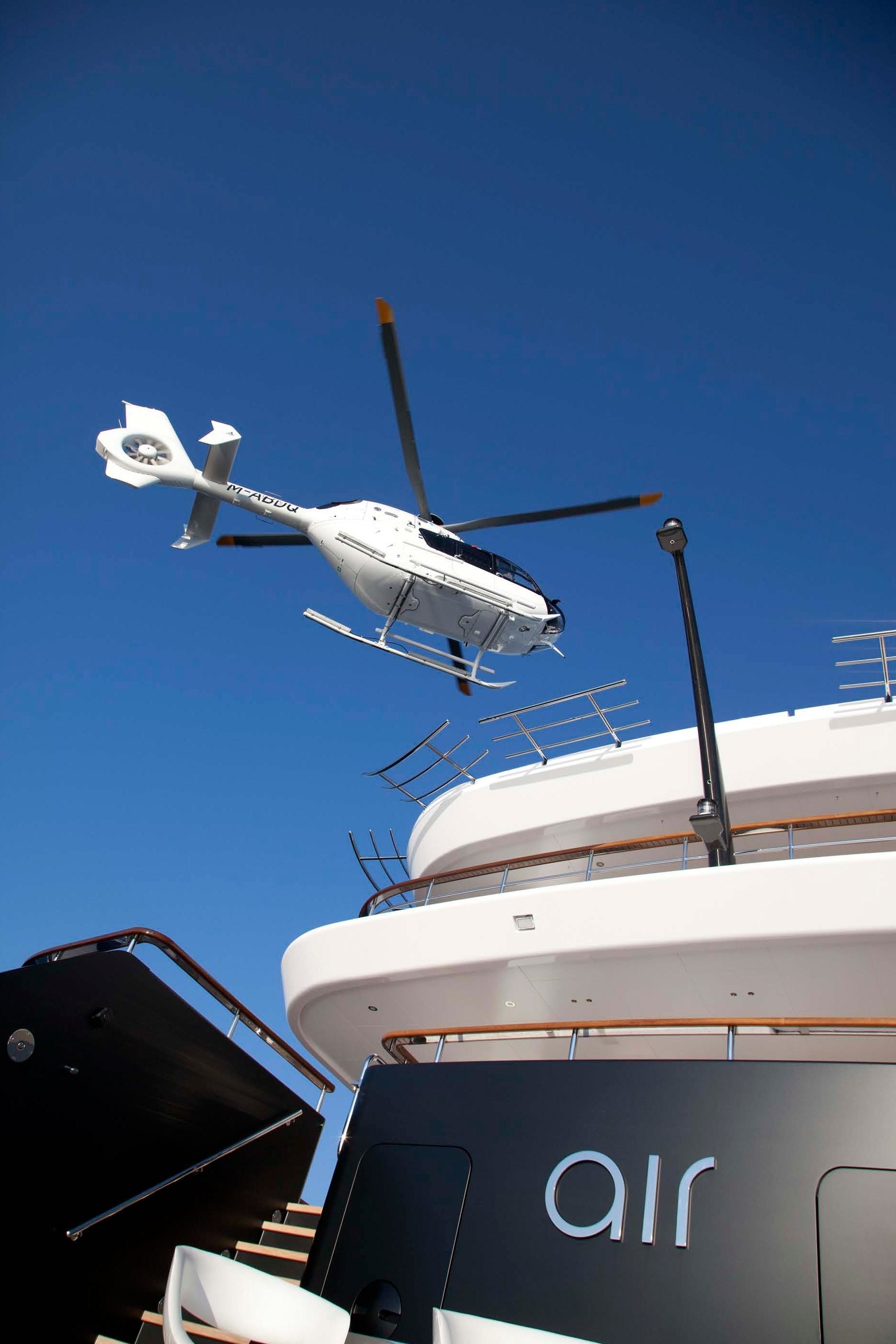 Helicopter On Board Yacht AIR
