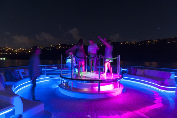 Convertible Dance Floor On Board Yacht SOLANDGE