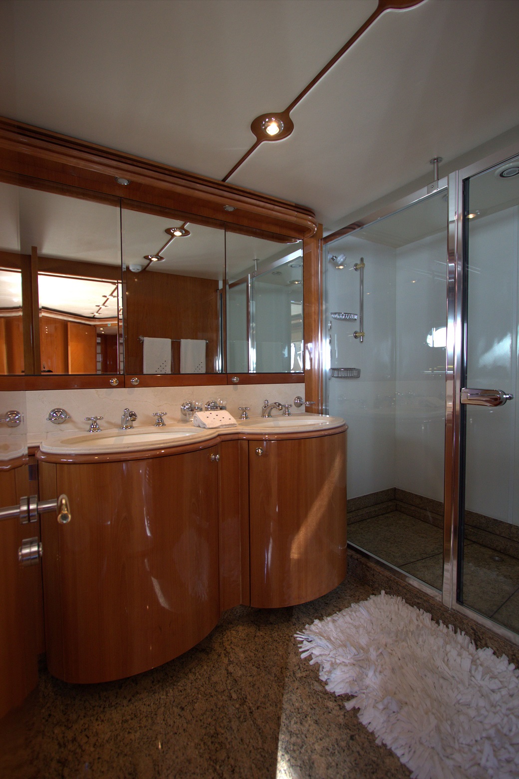 His And Hers Sinks VIP cabin