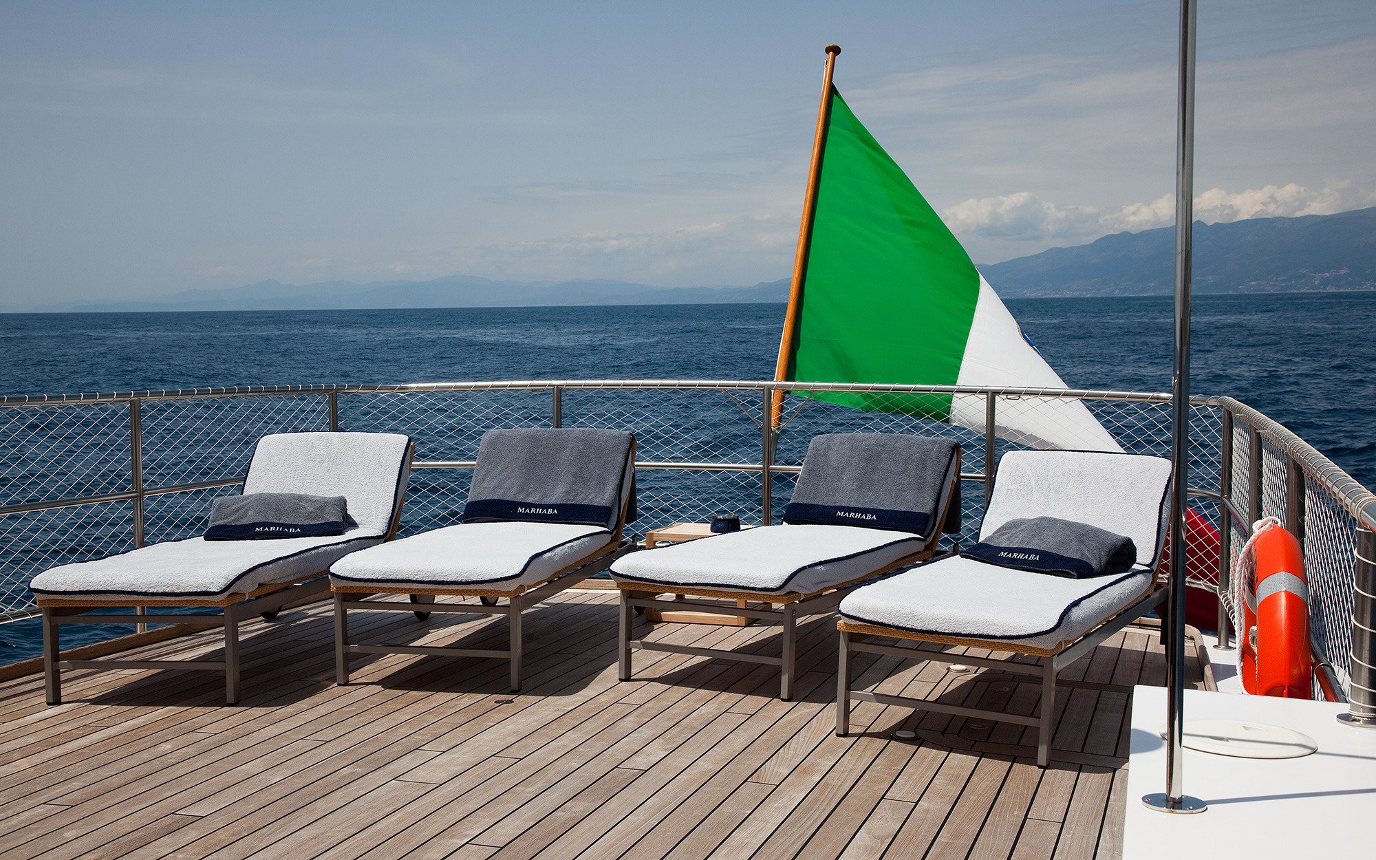 Upper Deck Chaise Loungers