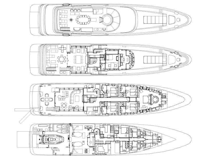 Yacht HARLE By Feadship - General Arrangment