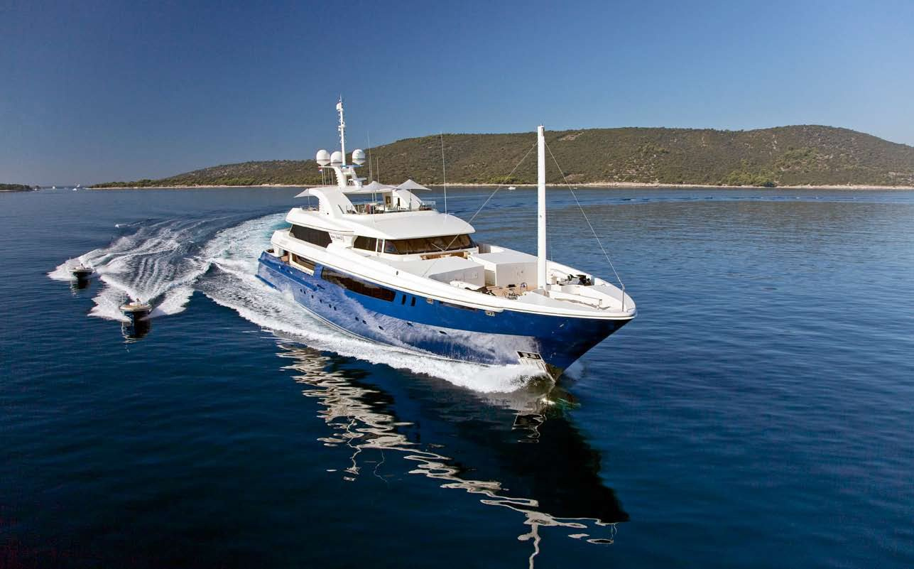 Yacht MARY JEAN II By ISA - Profile Underway In The Mediterranean  