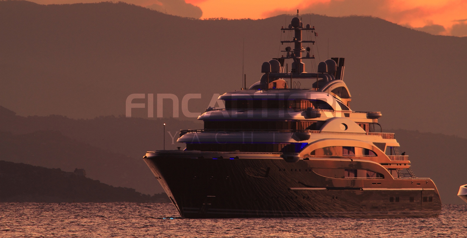 Yacht SERENE By Fincantieri - Sunset