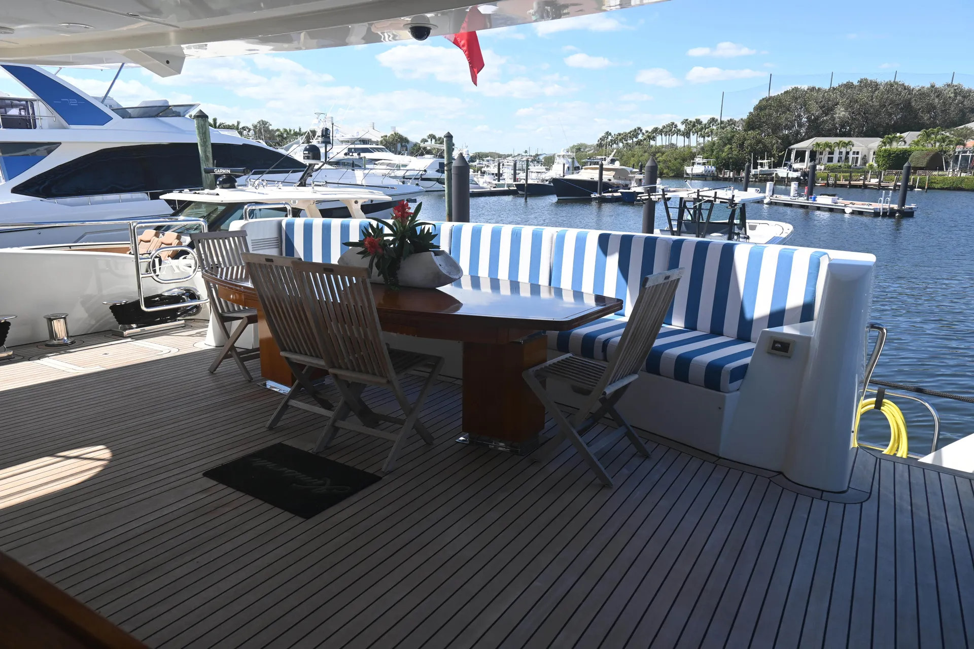 Aft Deck Seating And Dining Area