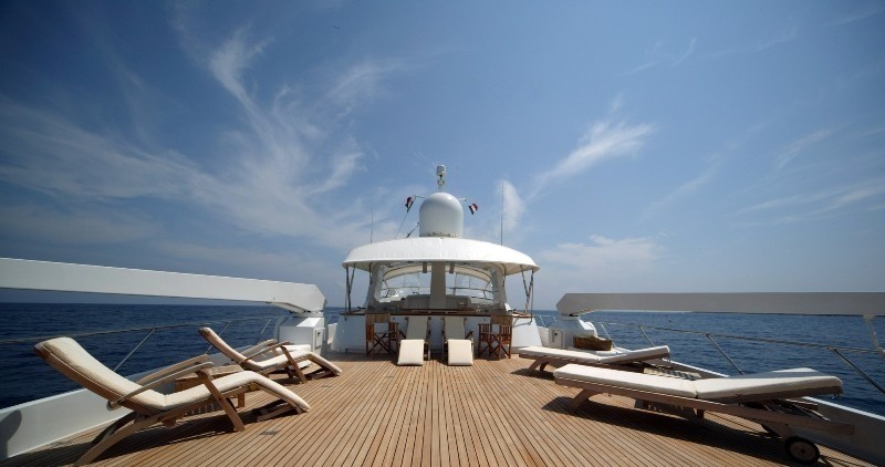 Sun Deck Aboard Yacht INDIA